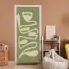 Groen - Abstracte kunst - Modern deurposter klein -sfeer1