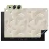 Lijnen - Waaier - Beige Inductie beschemer met haakjes klein 777 -3d