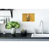 Bladeren - Boeket - Bloemen - Geel Muursticker klein -keuken