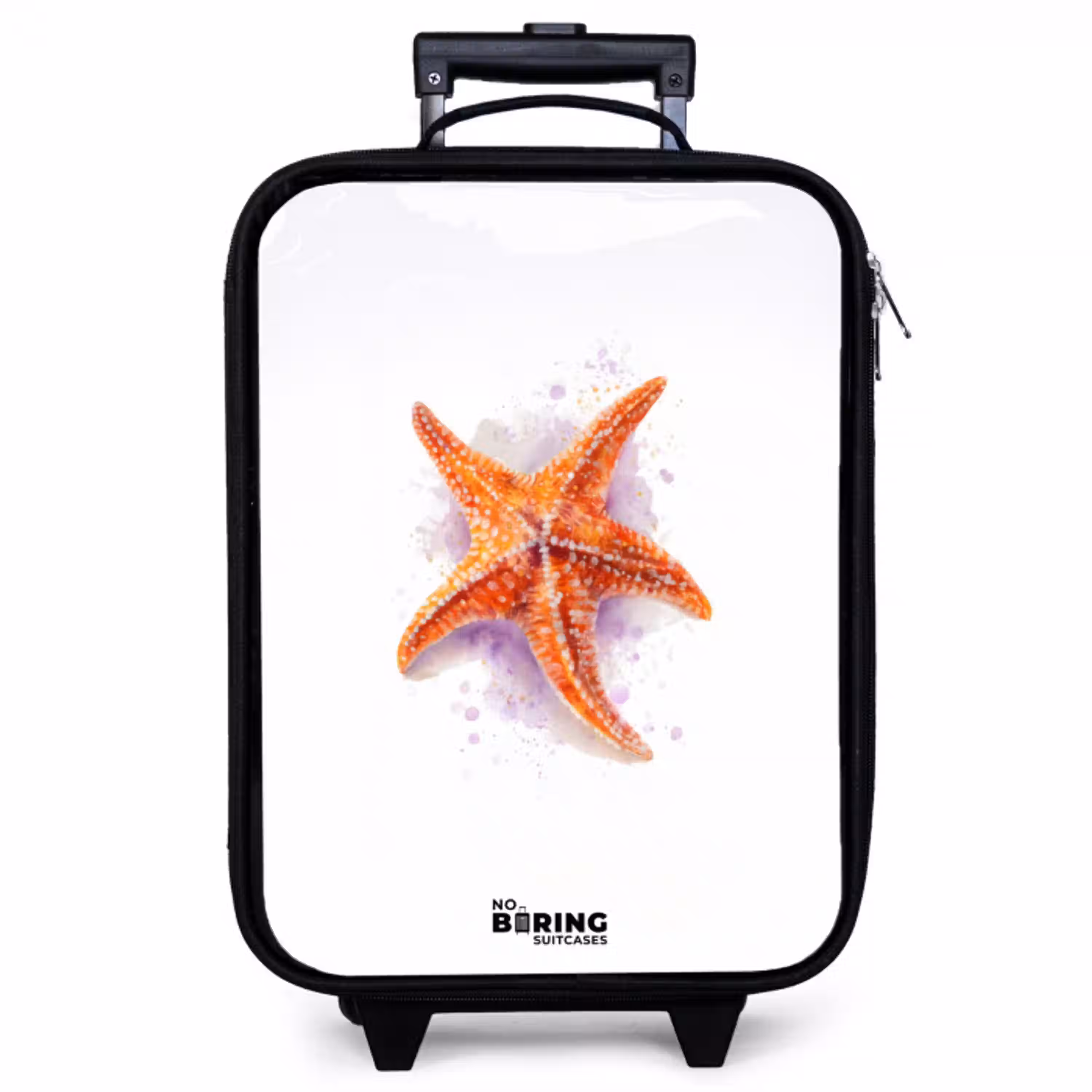 Oranje Zeester Illustratie Kinderkoffer - Zwart klein -zzz_website3d
