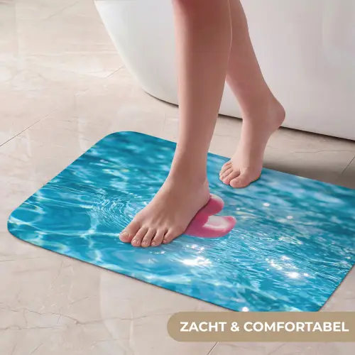 Badeend - Dobberend - Roze Badmat klein -USP_ZachtNL