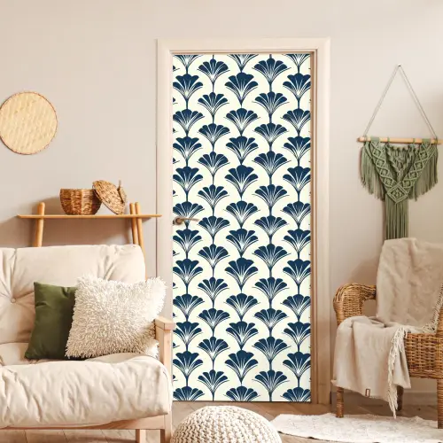 Klassiek - Motief - Blauw deurposter klein 289 -sfeer2