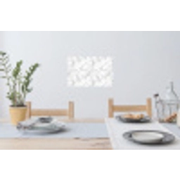 Wit - Marmer - Grijs Muursticker klein 286 -eettafel
