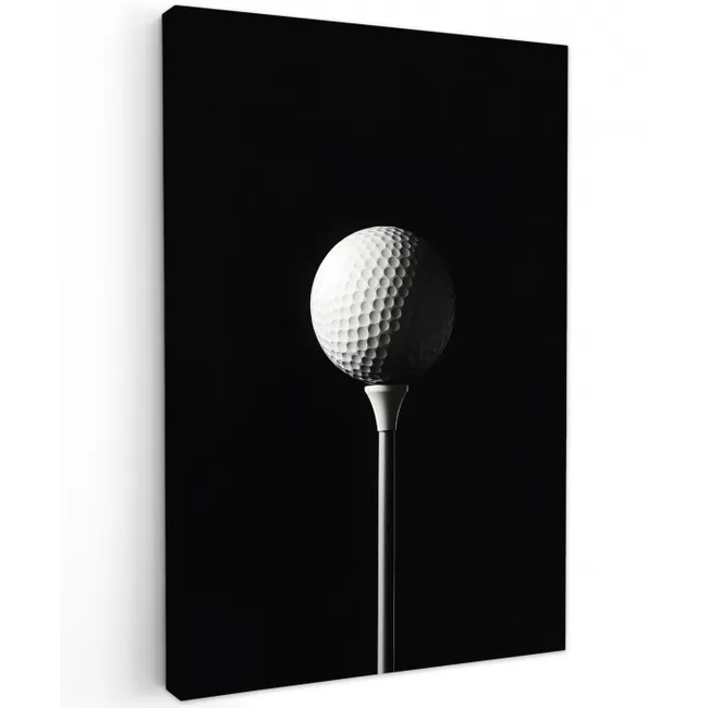 Golfbal - Minimalistisch - Wit canvas 2cm klein -z3d