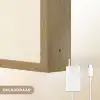 Blauwe zeester - Minimalistisch - Beige Light Box met batterij (Wandlamp) middel -USP_websiteoplaadbaarNL
