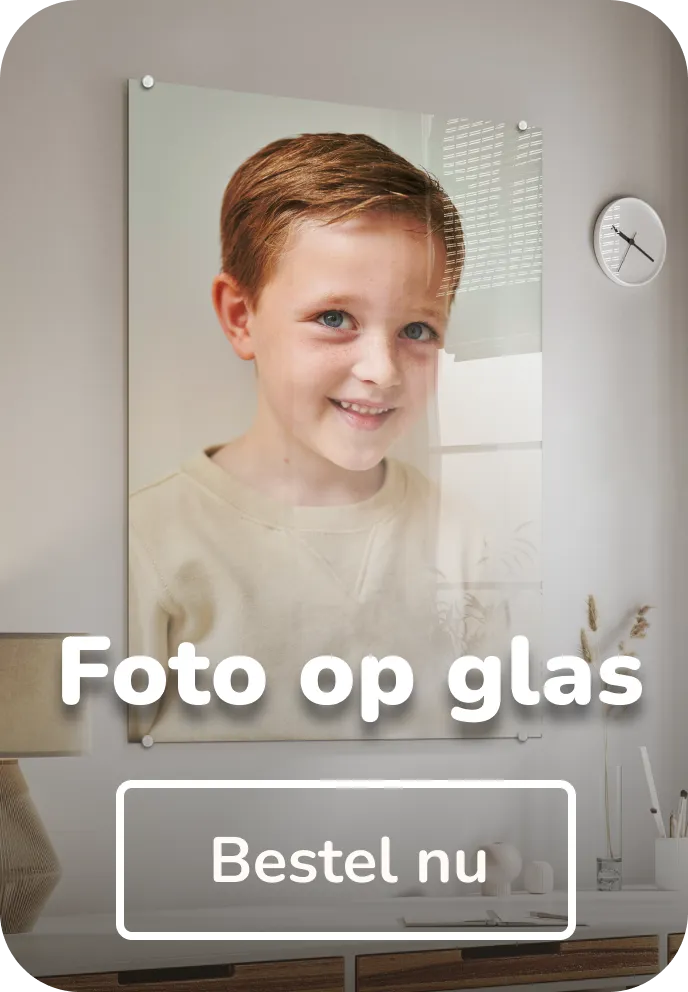 Foto op glas