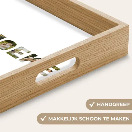 Pa & Moeke - Lettercollage Dienblad Rechthoek middel -USP_HandgreepNL