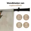 Vrouw - Zonnebril - Vlinder - Bloemen Wandkleed katoen klein -sfeer2