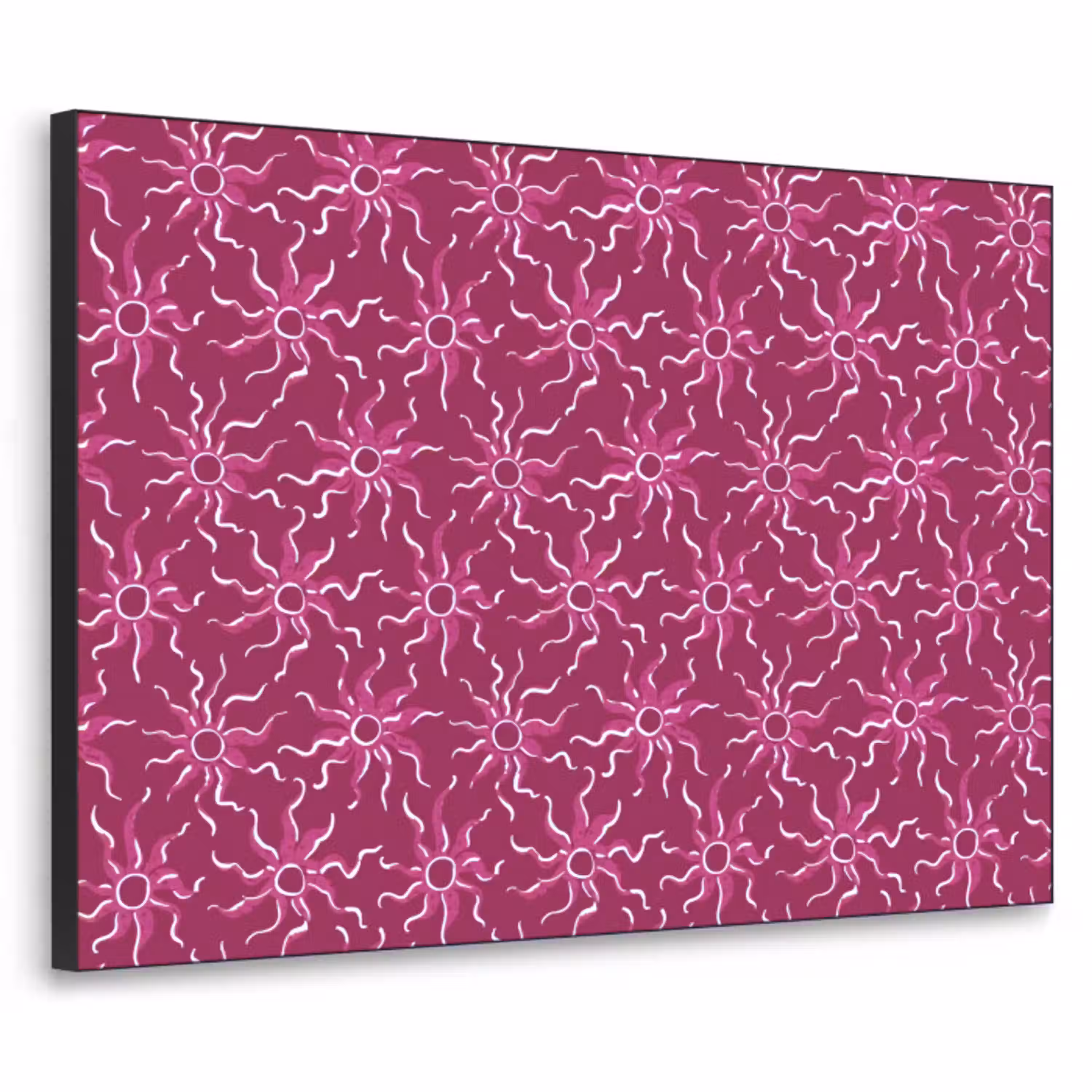 Bohemian - Zon - Magenta Textielframe zwart klein 947 -3d