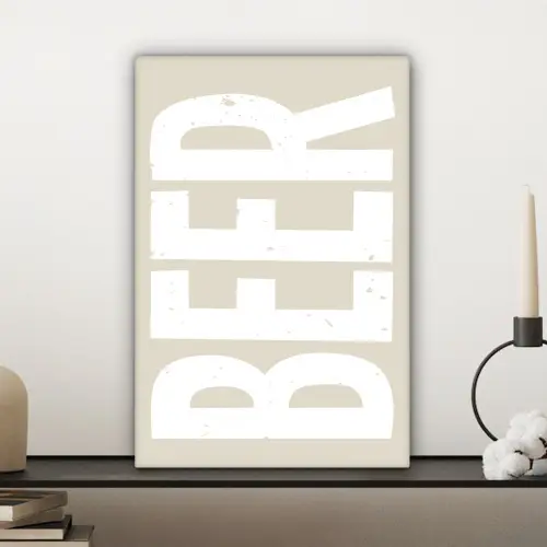 Beer - Japandi - Beige - Decoratie canvas 2cm klein -sfeer6