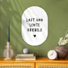 Quotes - Last van lentekriebels - Spreuken Wandcirkel Ovaal Forex klein -sfeer2