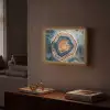 Cirkel - Ringen - Steen - Tinten Light Box met batterij (Wandlamp) middel -sfeer1