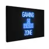 Gaming - Tekst - Gaming zone - Neon - Blauw canvas 2cm klein -z3d