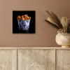 Kip - Bucket - Delfts blauw - Lekker aluminium wit klein -sfeer4