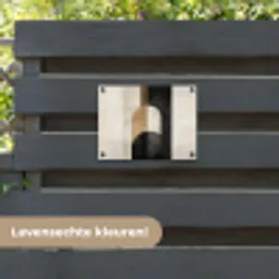 Geometrische - Vormen - Wit tuinposter los doek klein -sfeer3