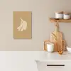 Bananen - Beige - Lijntekening - Minimalistisch KitchenYeah - Keuken - Canvas klein -sfeer1
