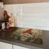 Kerstgnome - Konijntjes - Kleurrijk Inductie beschermer vinyl 3mm middel -sfeer3