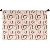Abstract - Patroon - Beige - Rood Wandkleed katoen klein 269 -zz3d
