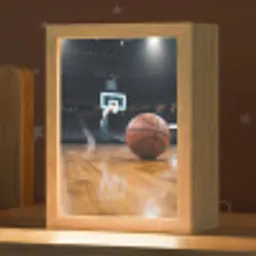 Basketbal - Arena - Sport Light Box met kabel (Kinderlampje) klein -zzz_3d_website