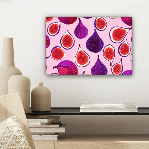 Vijgen - Roze - Paars canvas 2cm klein -sfeer6
