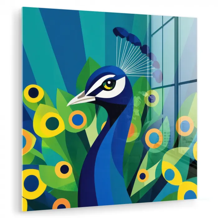 Pauw - Cirkels - Blauw plexiglas 5mm klein -zzzproduct_nieuw