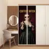 Koffie - Vrouw - Middelvinger deurposter klein -sfeer3