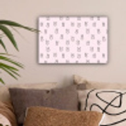 Konijnen - Minimalistisch - Roze canvas 2cm klein 34 -sfeer1