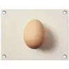 Ei - Beige - Ovaal - Egaal tuinposter los doek klein -3d