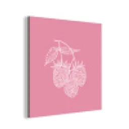Frambozen - Steel - Getekend - Roze aluminium wit klein -3d