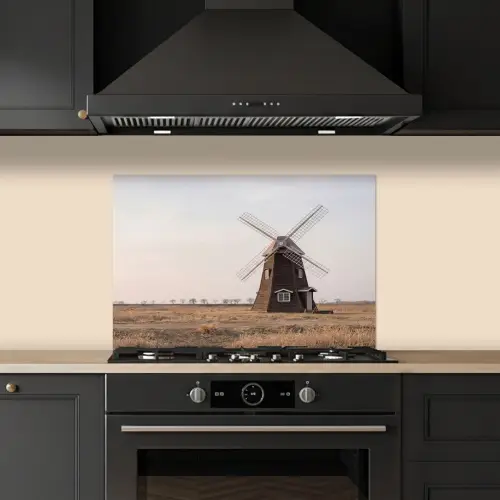 Windmolens - Landschap - Veld keuken achterwand spatscherm klein -sfeer1