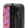 Patronen - Patroon van rode harten met pijlen op paarse achtergrond NBS - Handbagage koffer - Kinderen Unisex middel -slot