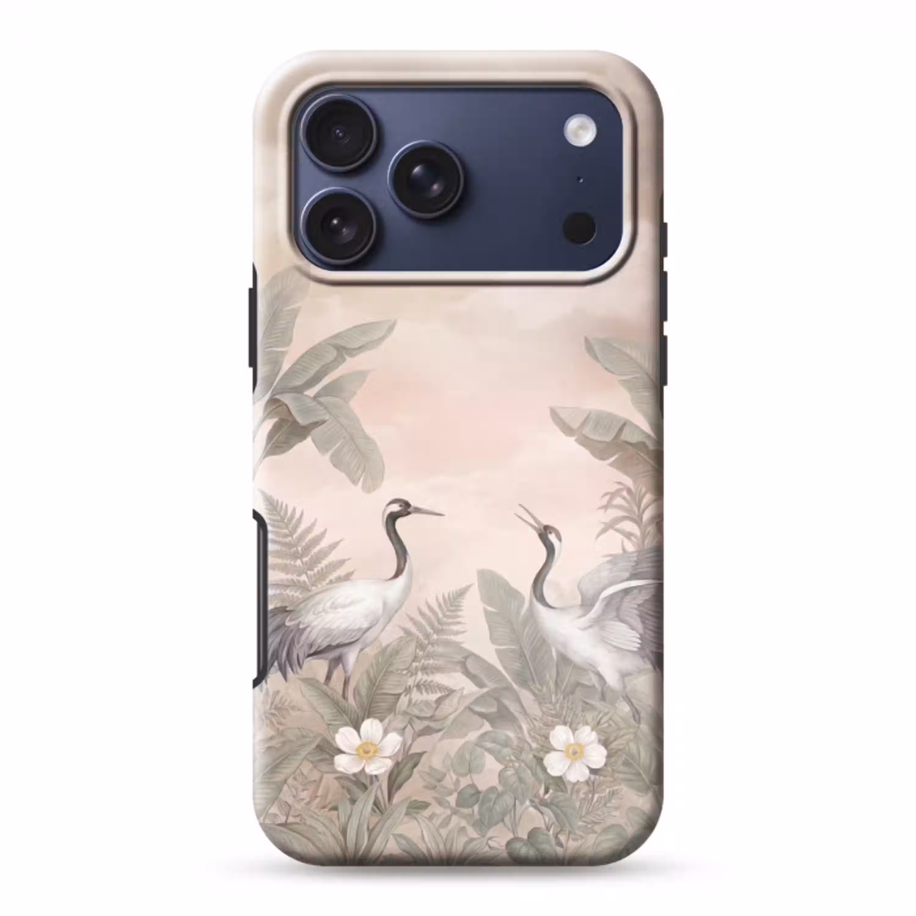 Kraanvogels - Natuur - Roze Toughcase MagSafe Apple iPhone 17 Pro Max klein -3d