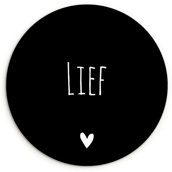 Spreuken - Lief - Quotes Wandcirkel kunststof plaat 5mm dik klein -3d