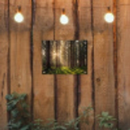 Bos - Gras - Zonlicht tuinposter los doek klein -sfeer1