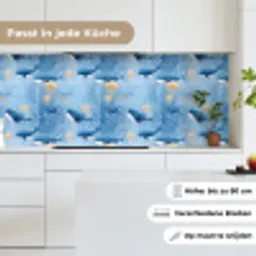 Walvissen - Oceaan - Blauw keuken achterwand 2 middel 871 -sfeer4_DE
