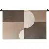 Raster - Halve cirkels - Contrast Wandkleed katoen klein -zz3d