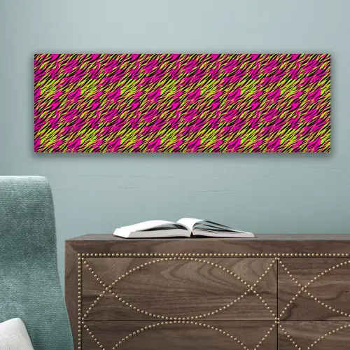 Roze - Groen - Neon - Dieren canvas 2cm klein 828 -sfeer4