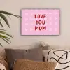 Love - Quote - Moeder - Rood canvas 2cm klein -sfeer1