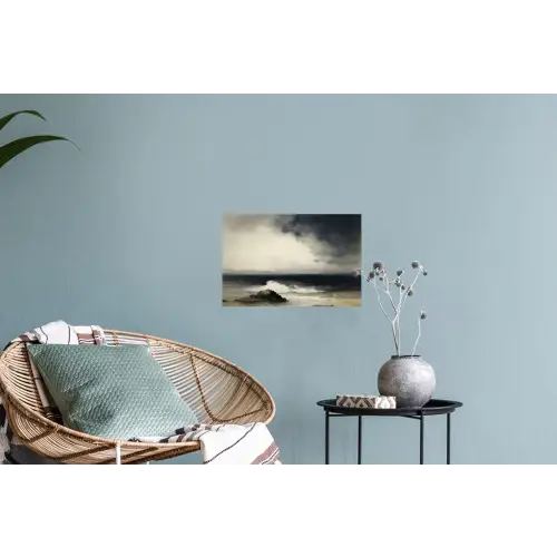 Zee - Rotsen - Storm Muursticker klein -plant