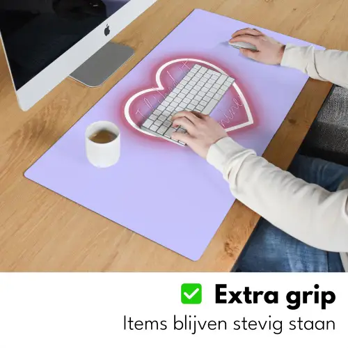 I liked it so it's mine - Neon hart - Paars Muismat XXL klein -sfeer3