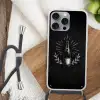 Champagnefles - Lauriertakken - Zwarte achtergrond Hoesje iPhone 16 Pro Max met koord klein -sfeer4