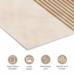 Symmetrische bocht - Koperkleurig poster papier klein -closeup_NL