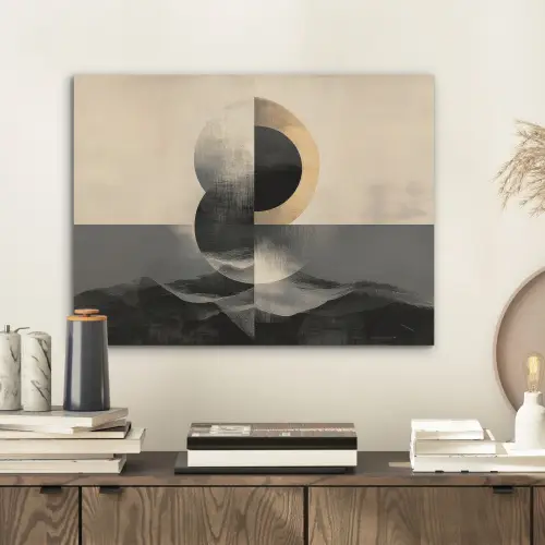 Cirkels - Schaduw - Abstract PET vilt klein -sfeer1