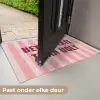 Roze - Quote - Strepen Deurmat klein -USP_NL