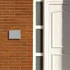 Effen lichtgrijs - Klassiek Naambord Rechthoek middel -sfeer3-rechthoek-S