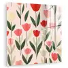 Tulpen - Modern - Roze plexiglas 5mm klein -zzzproduct_nieuw