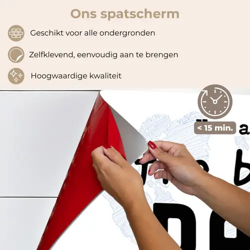 Quotes - The best dad in the world - Spreuken - Papa keuken achterwand spatscherm klein -spatscherm_NL