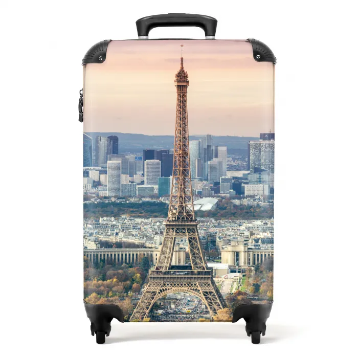 Eiffeltoren - Herfst - Parijs - Avond NBS - Handbagage koffer - Kinderen Unisex middel -productfoto_recht