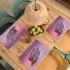 Hotdog - Steentjes - Glitters - Paars Placemat vinyl groot -zzsfeer5_Kitchenyeah-website