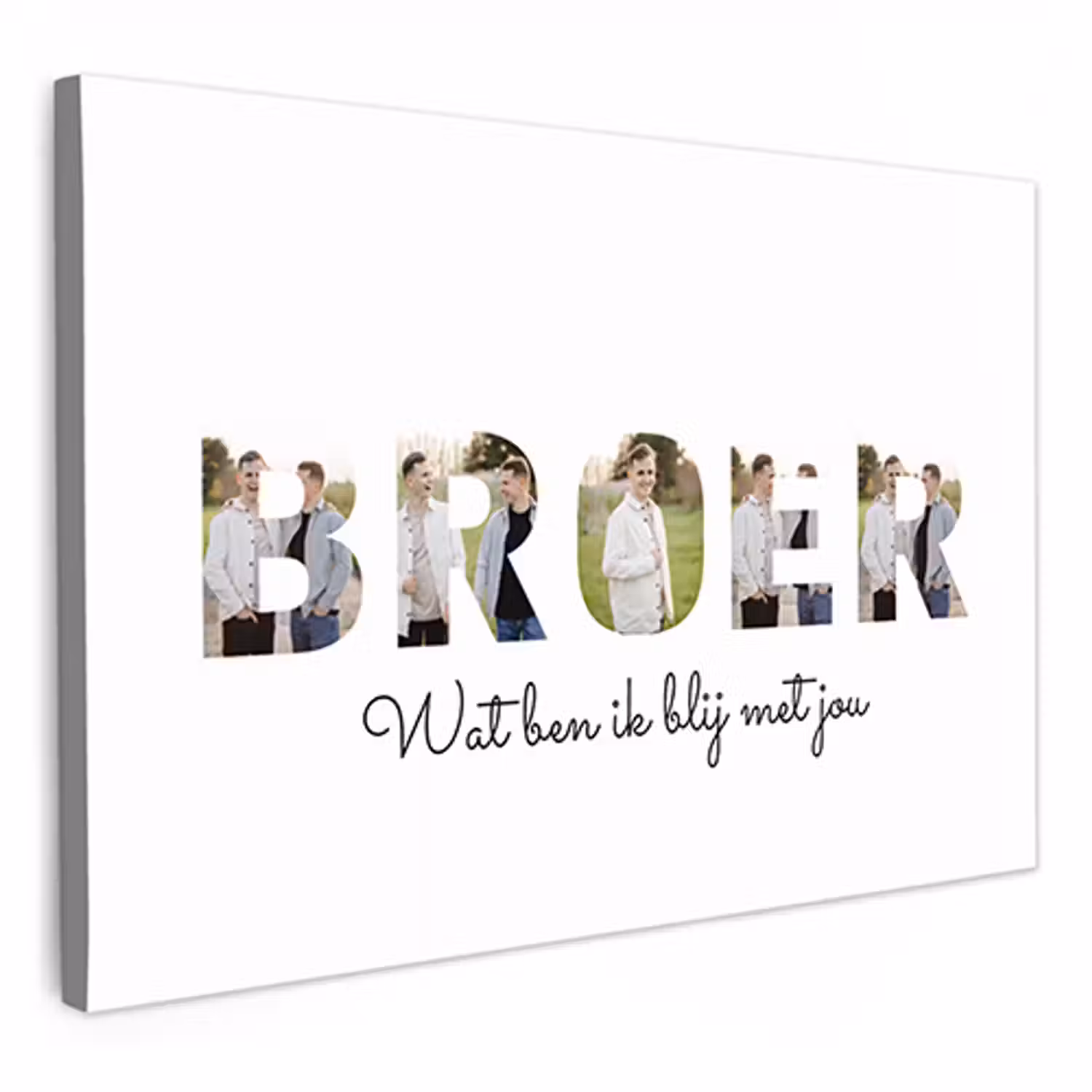 Canvas - Broer - Lettercollage